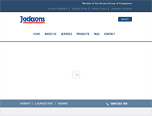 Tablet Screenshot of jacksonssecurity.com.au